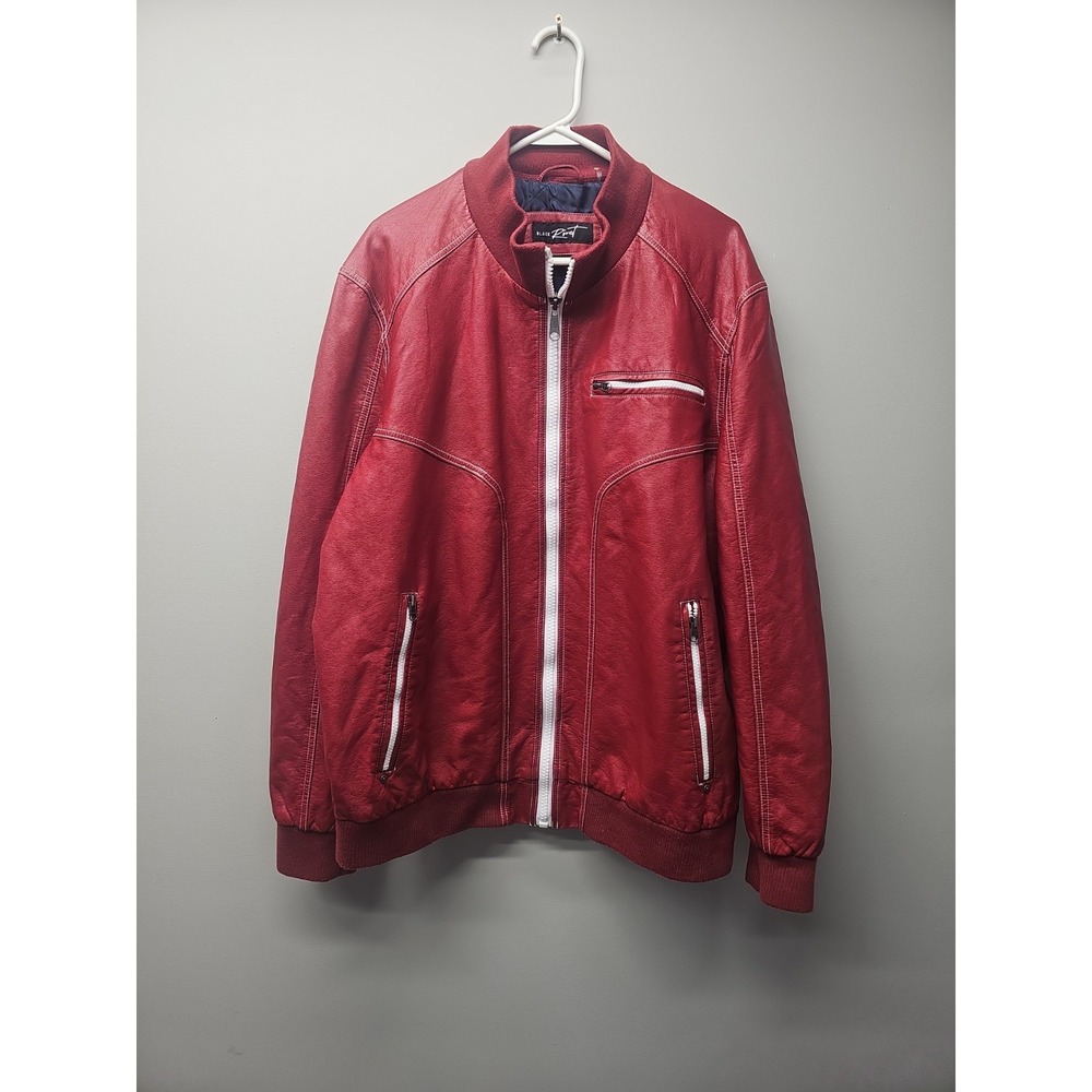 Black Rivet GIII "Mens XXL" Jacket Full Zip Bomber Biker